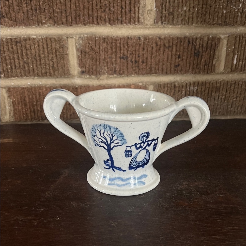 Vintage Metlox Poppytrail Provincial Blue Sugar Bowl